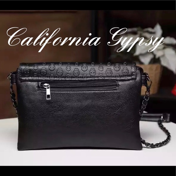 Large Studded Skull Crossbody Bag - Picture 6 of 10